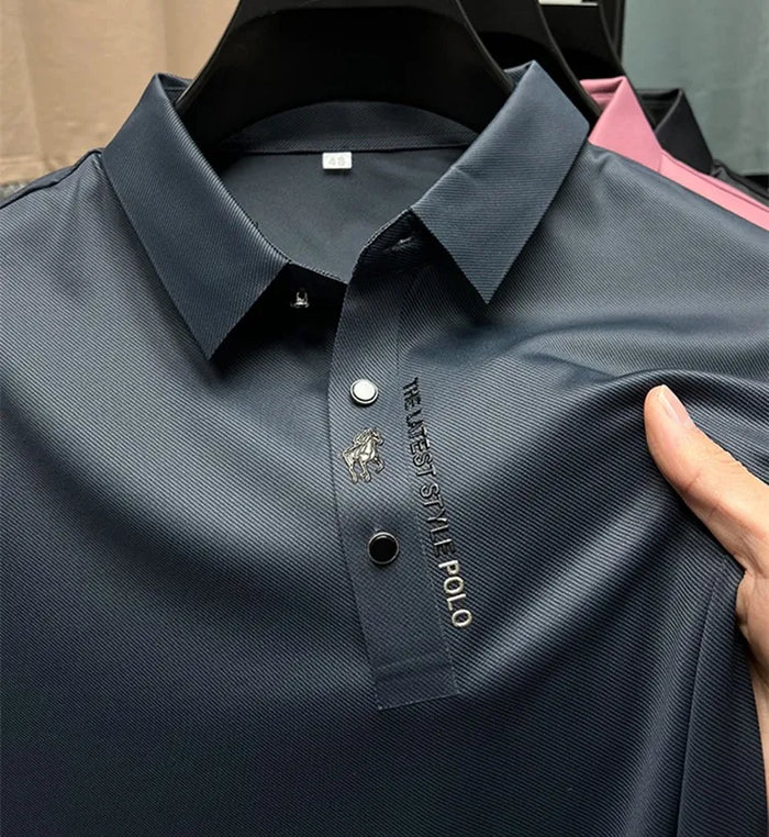 Heren Poloshirt Marineblauw