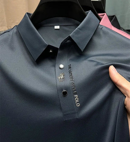 Heren Poloshirt Marineblauw