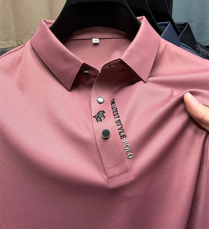 Heren Poloshirt Roze