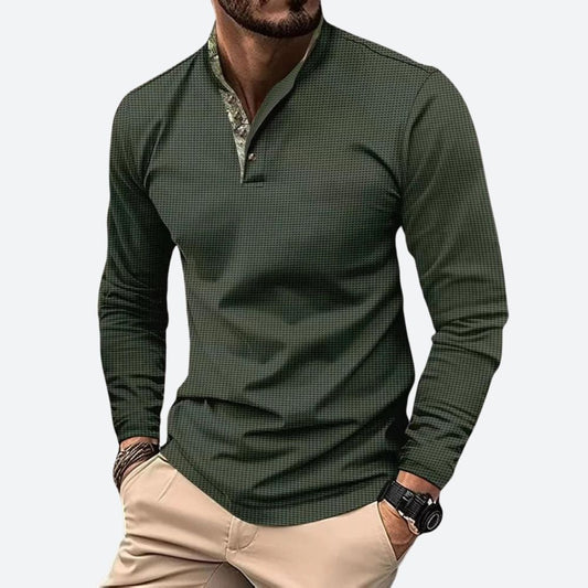 Heren Poloshirt met Lange Mouwen en Ademend Materiaal 0