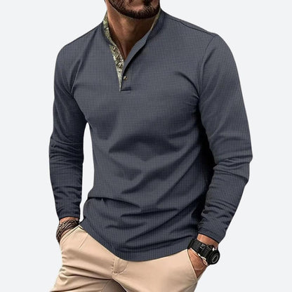 Heren Poloshirt met Lange Mouwen en Ademend Materiaal 2