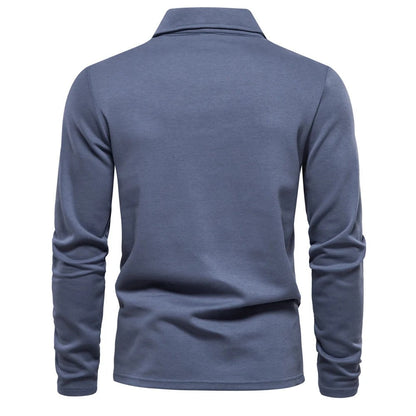 Heren Poloshirt met Lange Mouwen en Elegante Afwerking 5