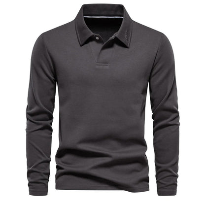 Heren Poloshirt met Lange Mouwen en Elegante Afwerking 7
