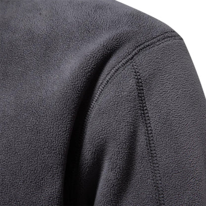 Heren Pullover van Zacht Fleece met Stehkragen voor Extra Warmte 4