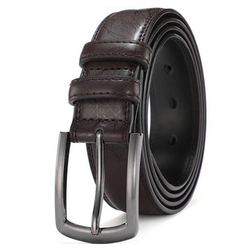Heren Riem van Hoogwaardig Leren met Stevige Pin Buckle 2