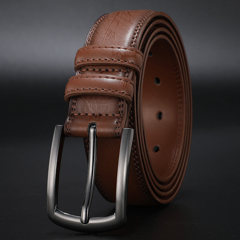 Heren Riem van Hoogwaardig Leren met Stevige Pin Buckle 4