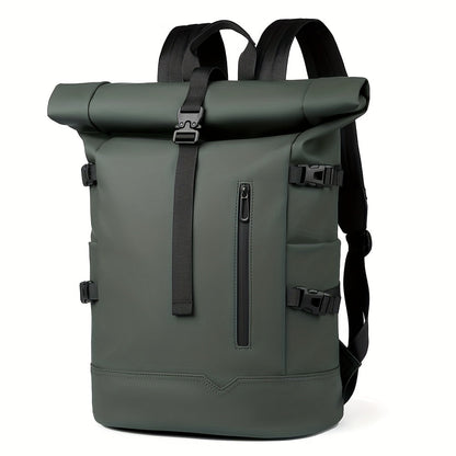 Heren Rugzak met Laptopvak en Waterdicht Design voor Dagelijks Gebruik Groen