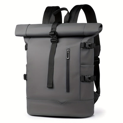 Heren Rugzak met Laptopvak en Waterdicht Design voor Dagelijks Gebruik Grijs