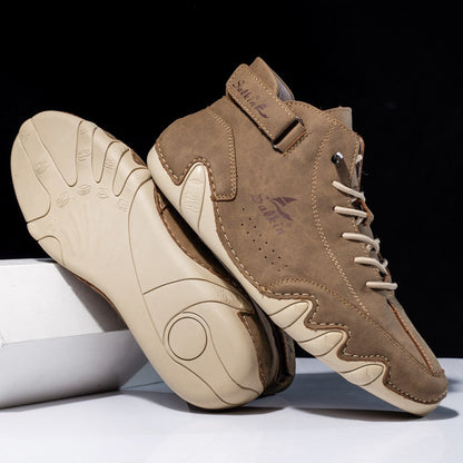 Heren Schoenen Orthopedisch Leren Met Antislipzolen