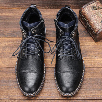 Heren Schoenen Oxford Boots van Premium Leer met Handgemaakte Afwerking 2