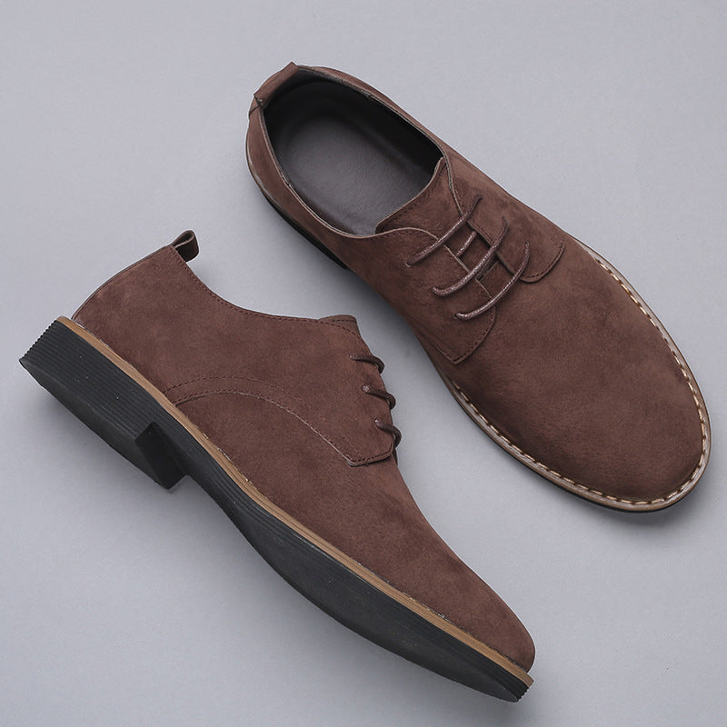 Heren Oxford Schoenen met Vetersluiting en Suède Look