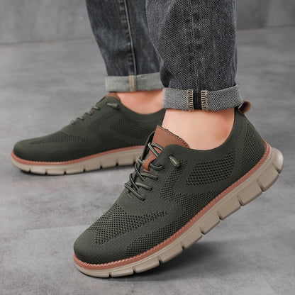 Heren Schoenen met Flexibele Zool en Ademend Materiaal