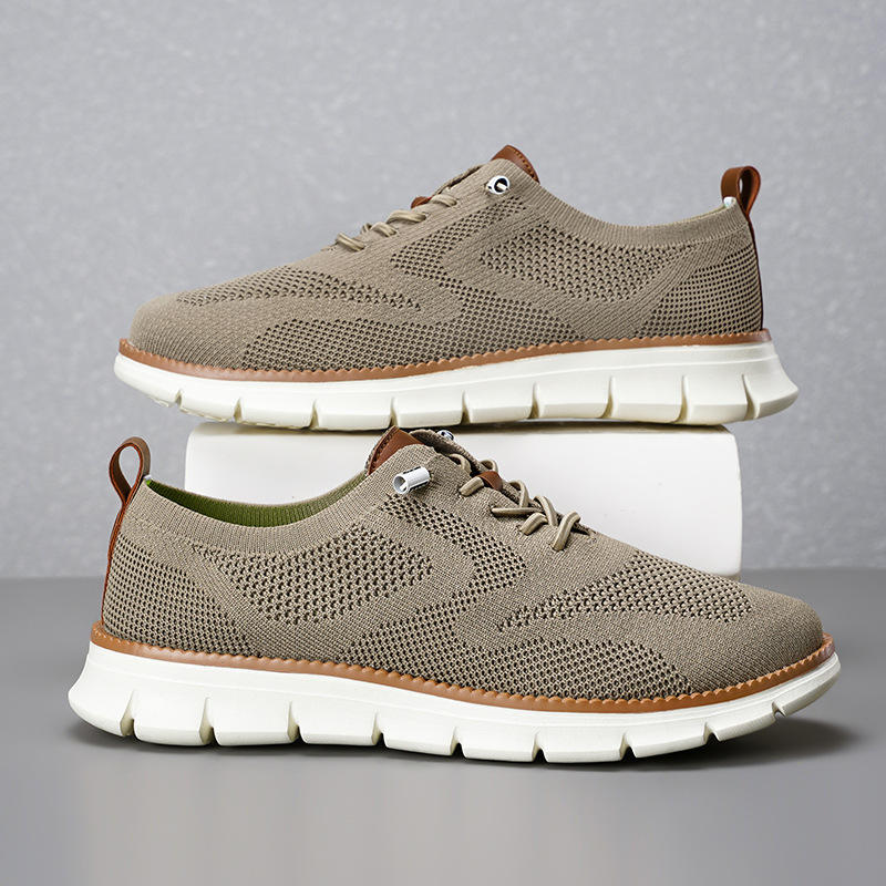 Heren Schoenen met Flexibele Zool en Ademend Materiaal