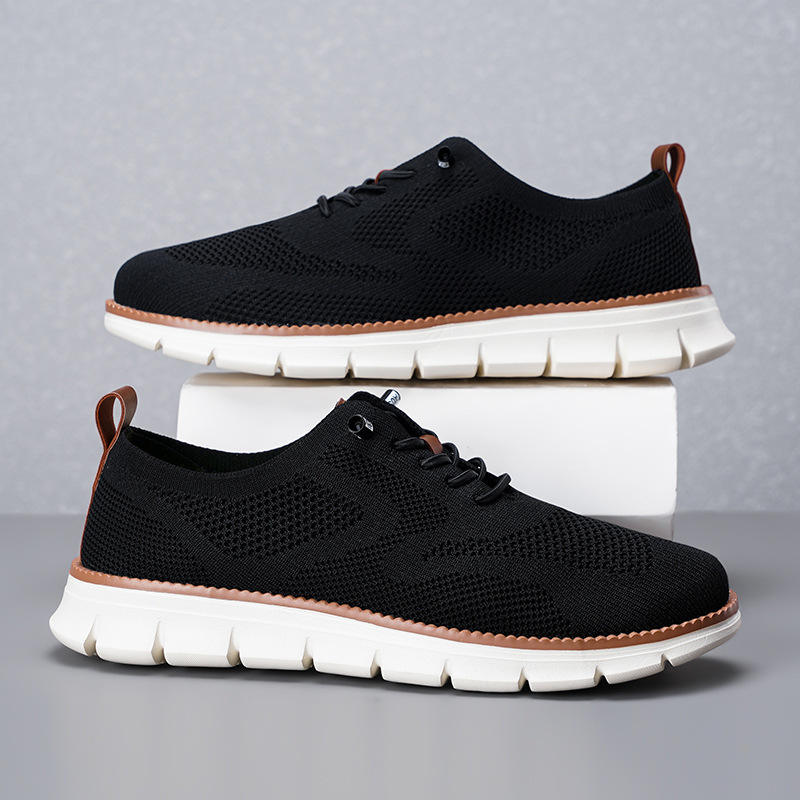 Heren Schoenen met Flexibele Zool en Ademend Materiaal