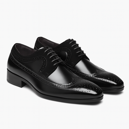 Heren Schoenen met Wingtip Brogue Detail en Premium Leer 3