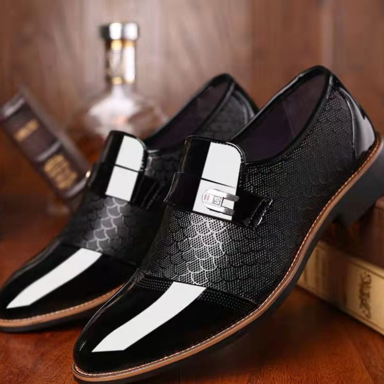 Heren Schoenen van Leer met Comfortabele Pasvorm en Antislip Onderzijde 1