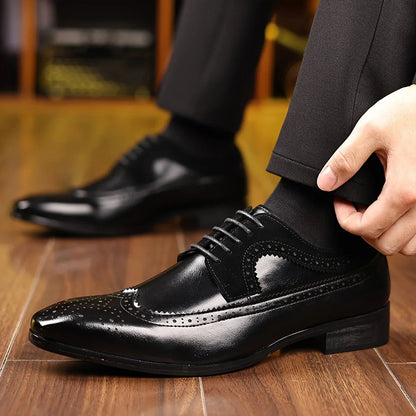 Heren Schoenen van Premium Leer met Gepolijste Afwerking en Slanke Silhouette 5