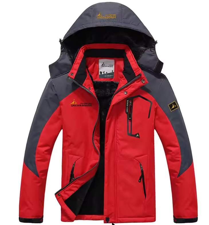 Heren Skijack met Capuchon en Ventilatieopeningen voor Wintersport 1