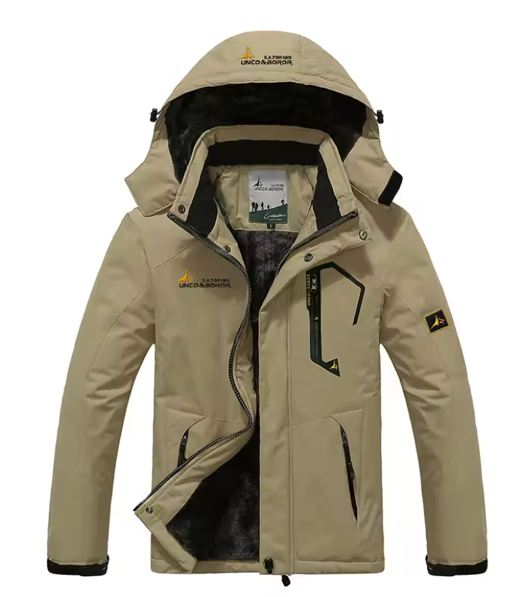 Heren Skijack met Capuchon en Ventilatieopeningen voor Wintersport 3