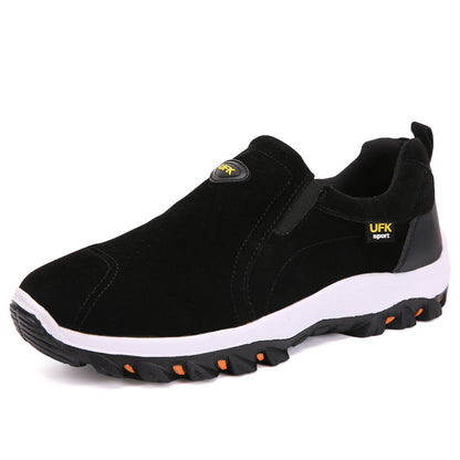 Heren Slip-on Sneakers met Elastisch Paneel Zwart