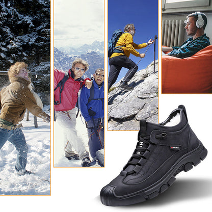 Heren Sneakers van Leer met Imitatiewol Voering en Ritsontwerp 5