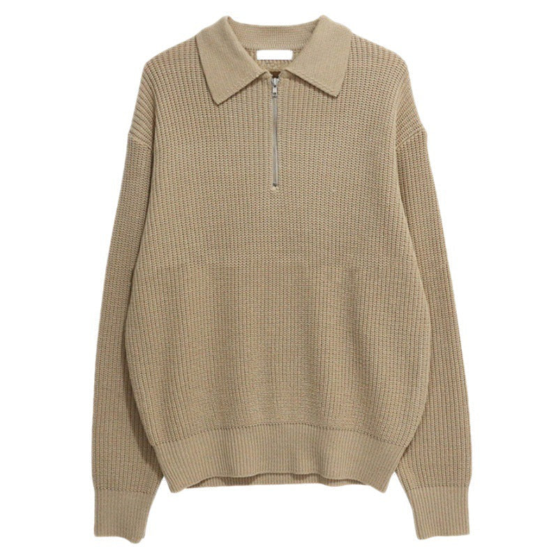 Heren Sweater met Kwart Rits en Verfijnde Pasvorm voor Casual en Formele Gelegenheden 5