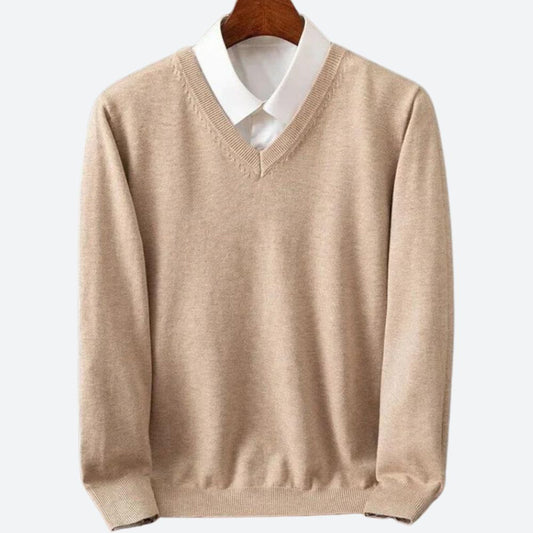 Heren Sweater van Hoogwaardig Kasjmier met Luxe Zachtheid en Elegante Warmte 0