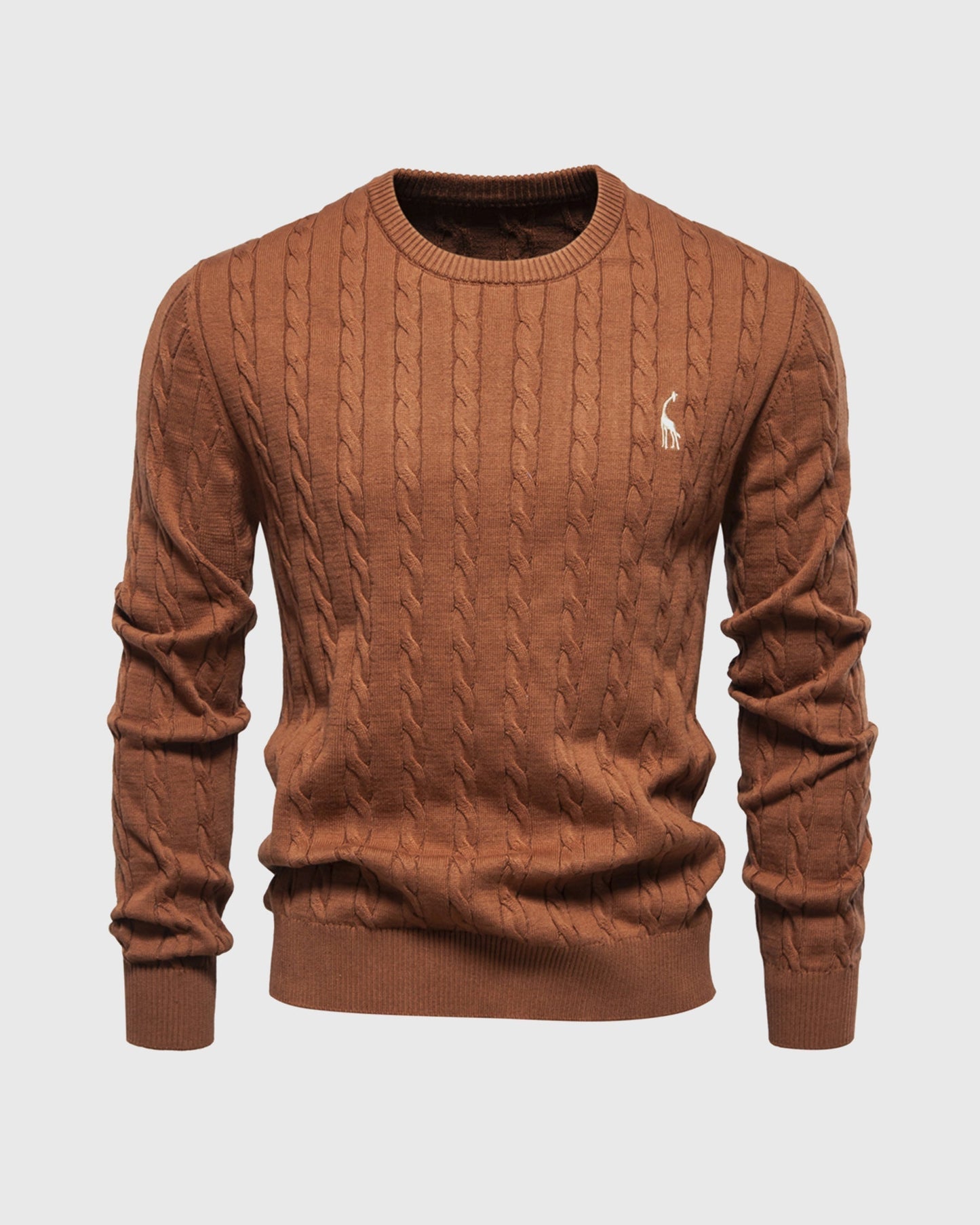 Heren Sweatshirt met Kabelbreisel en Regular Fit 1