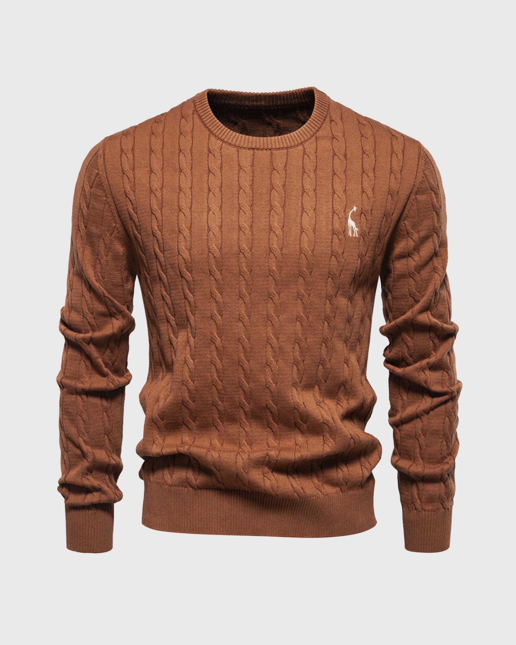 Heren Sweatshirt met Kabelbreisel en Regular Fit 1