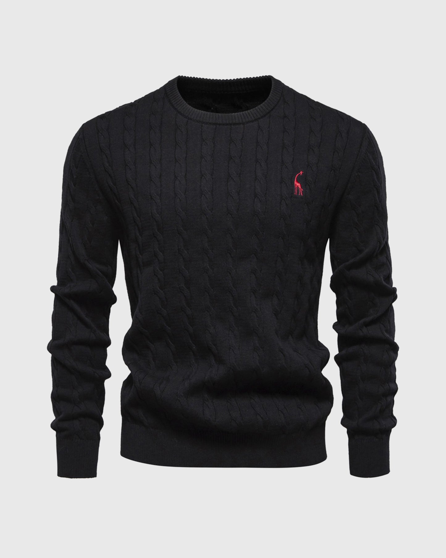 Heren Sweatshirt met Kabelbreisel en Regular Fit 2