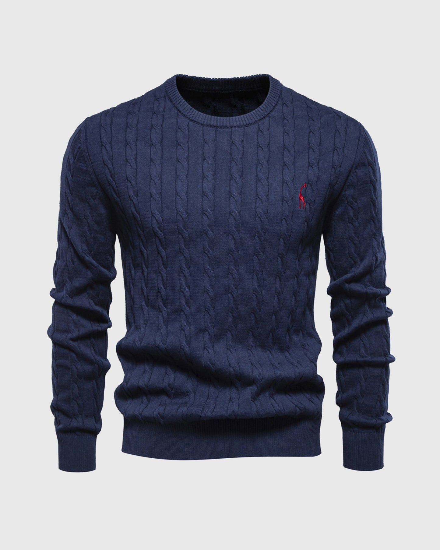 Heren Sweatshirt met Kabelbreisel en Regular Fit 4