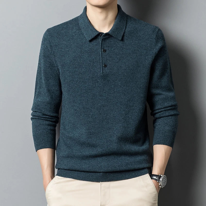 Heren Sweatshirt met Lange Mouwen en Geribbelde Afwerking 0