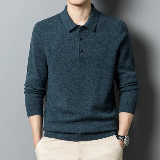 Heren Sweatshirt met Lange Mouwen en Geribbelde Afwerking 0