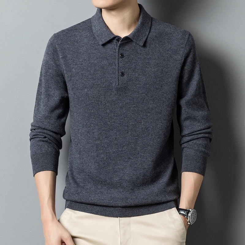 Heren Sweatshirt met Lange Mouwen en Geribbelde Afwerking 1
