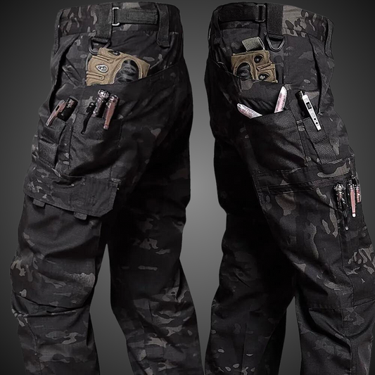 Heren Tactische Broek met Camouflagepatroon en Meerdere Zakopties 0