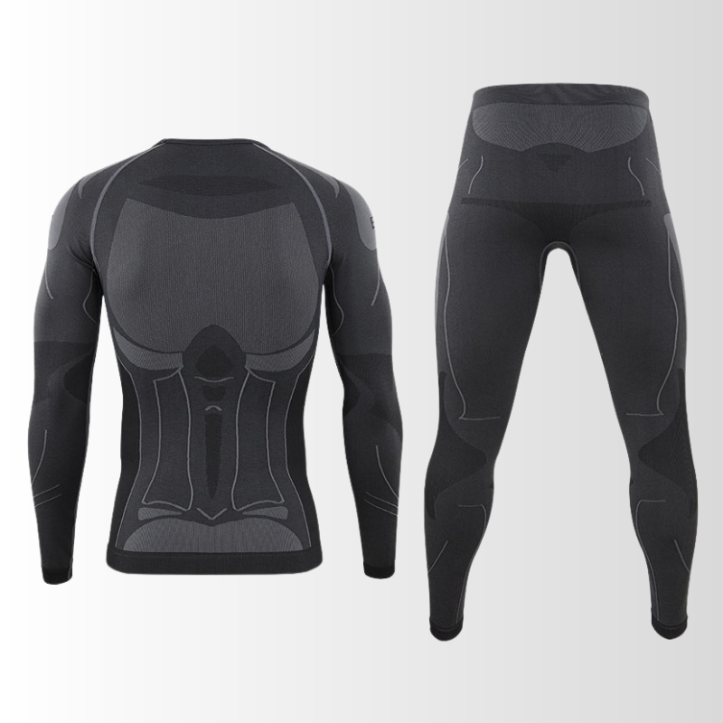 Heren Thermisch Ondergoed Set met Thermoshirt en Thermobroek voor Wintergebruik