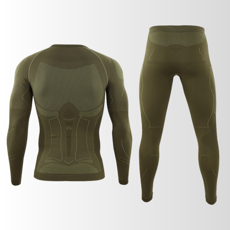 Heren Thermisch Ondergoed Set met Ademend Thermoshirt en Thermobroek 4