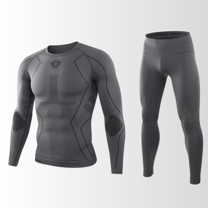 Heren Thermisch Ondergoed Set met Ademend Thermoshirt en Thermobroek 6