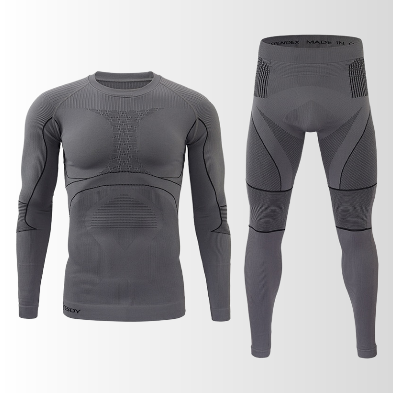 Heren Thermisch Ondergoed Set met Ademend Thermoshirt en Thermobroek 7