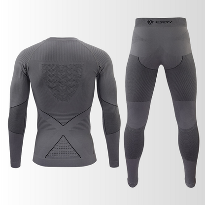 Heren Thermisch Ondergoed Set met Ademend Thermoshirt en Thermobroek 8