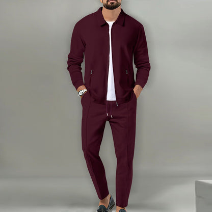 Heren Tracksuit Set met Volledige Rits en Lichtgewicht Comfortabele Pasvorm 3