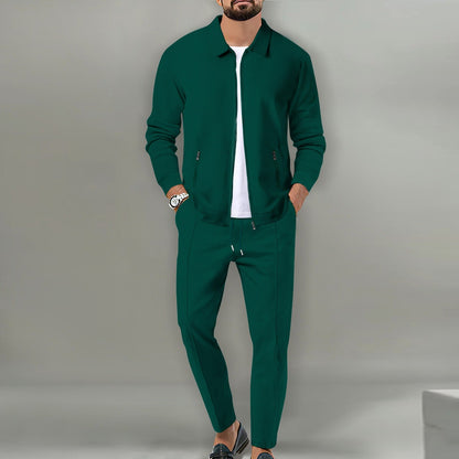 Heren Tracksuit Set met Volledige Rits en Lichtgewicht Comfortabele Pasvorm 4