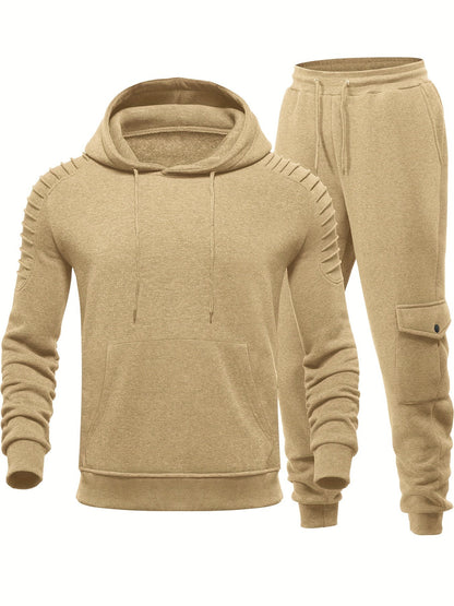 Heren Trainingsanzug Set met Ademend Materiaal en Comfortabele Pasvorm 0