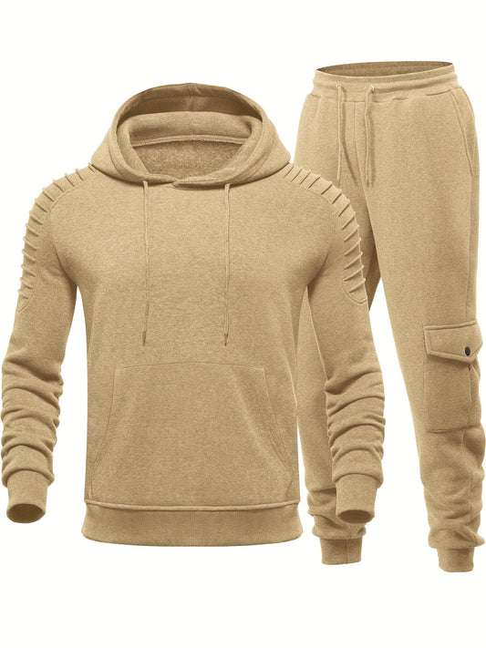 Heren Trainingsanzug Set met Ademend Materiaal en Comfortabele Pasvorm 0