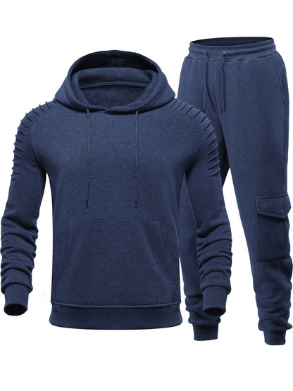 Heren Trainingsanzug Set met Ademend Materiaal en Comfortabele Pasvorm 1