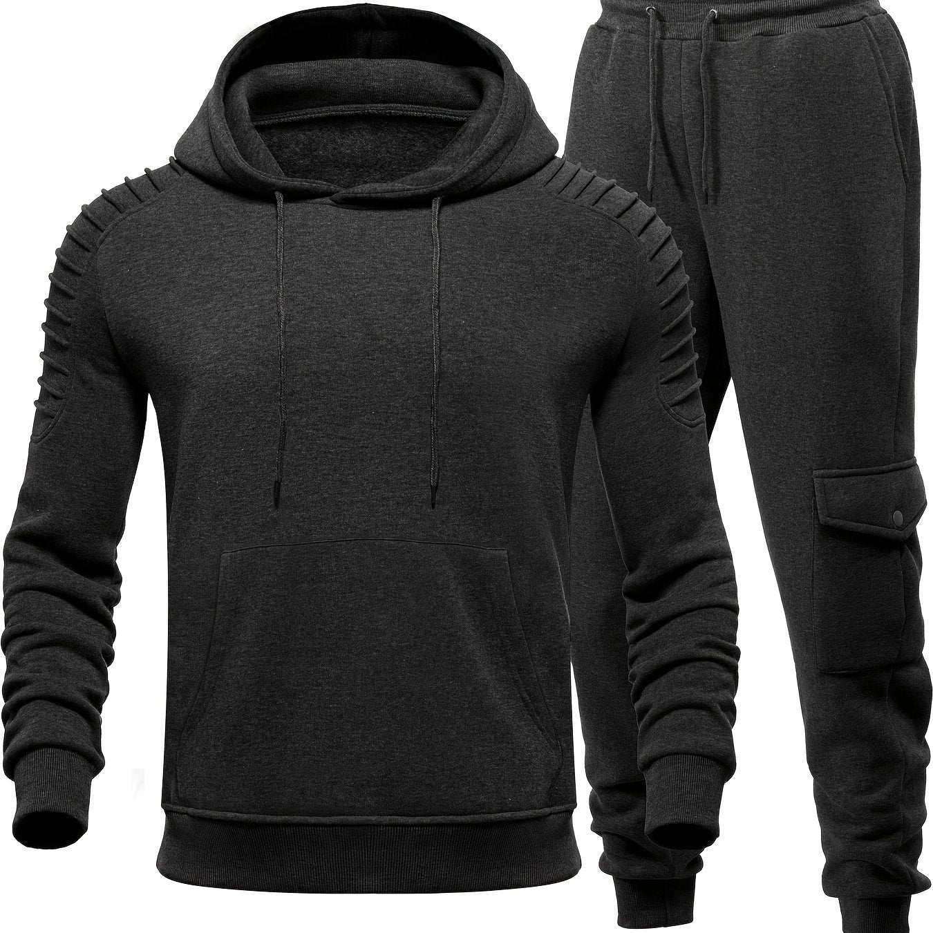 Heren Trainingsanzug Set met Ademend Materiaal en Comfortabele Pasvorm 10
