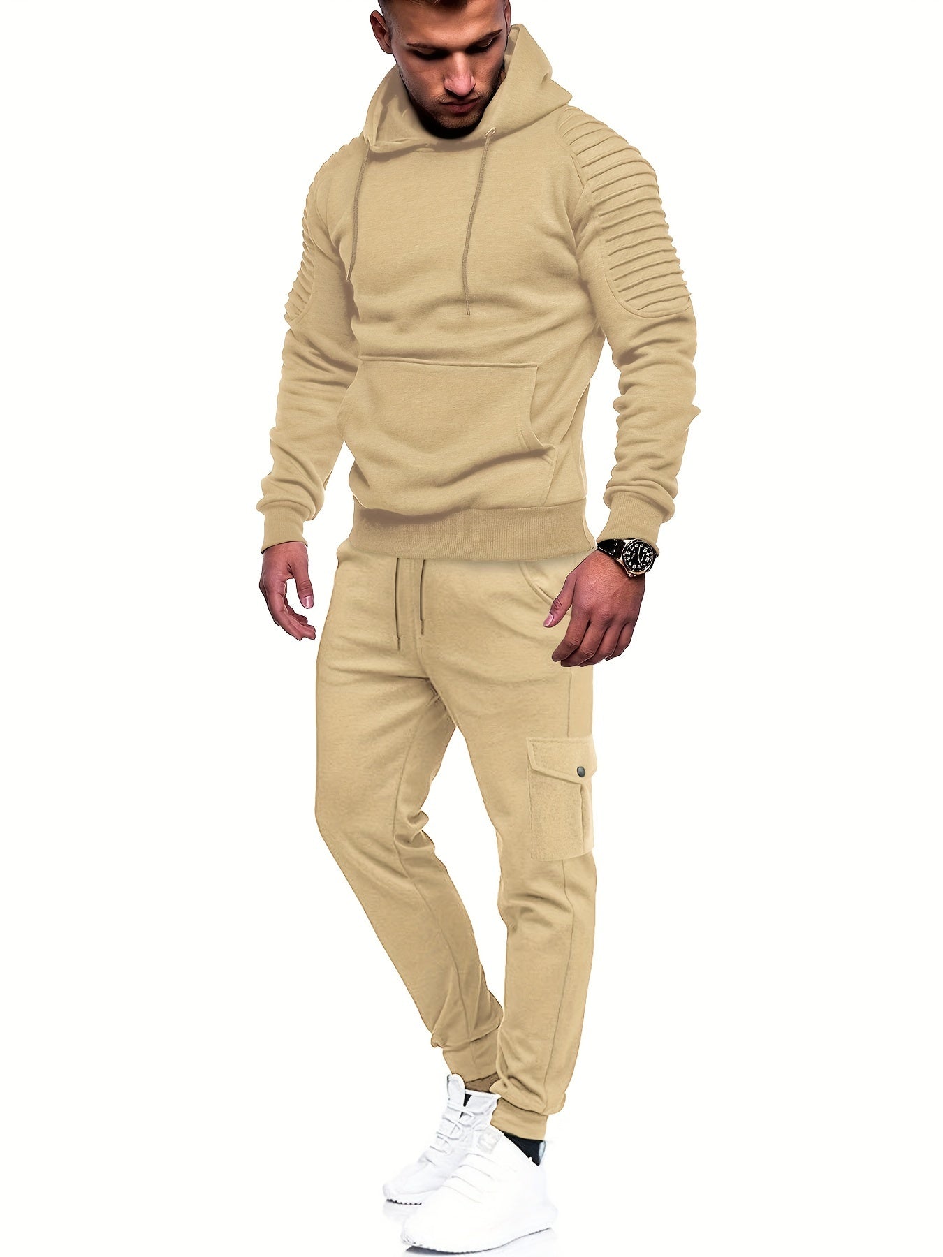 Heren Trainingsanzug Set met Ademend Materiaal en Comfortabele Pasvorm 5