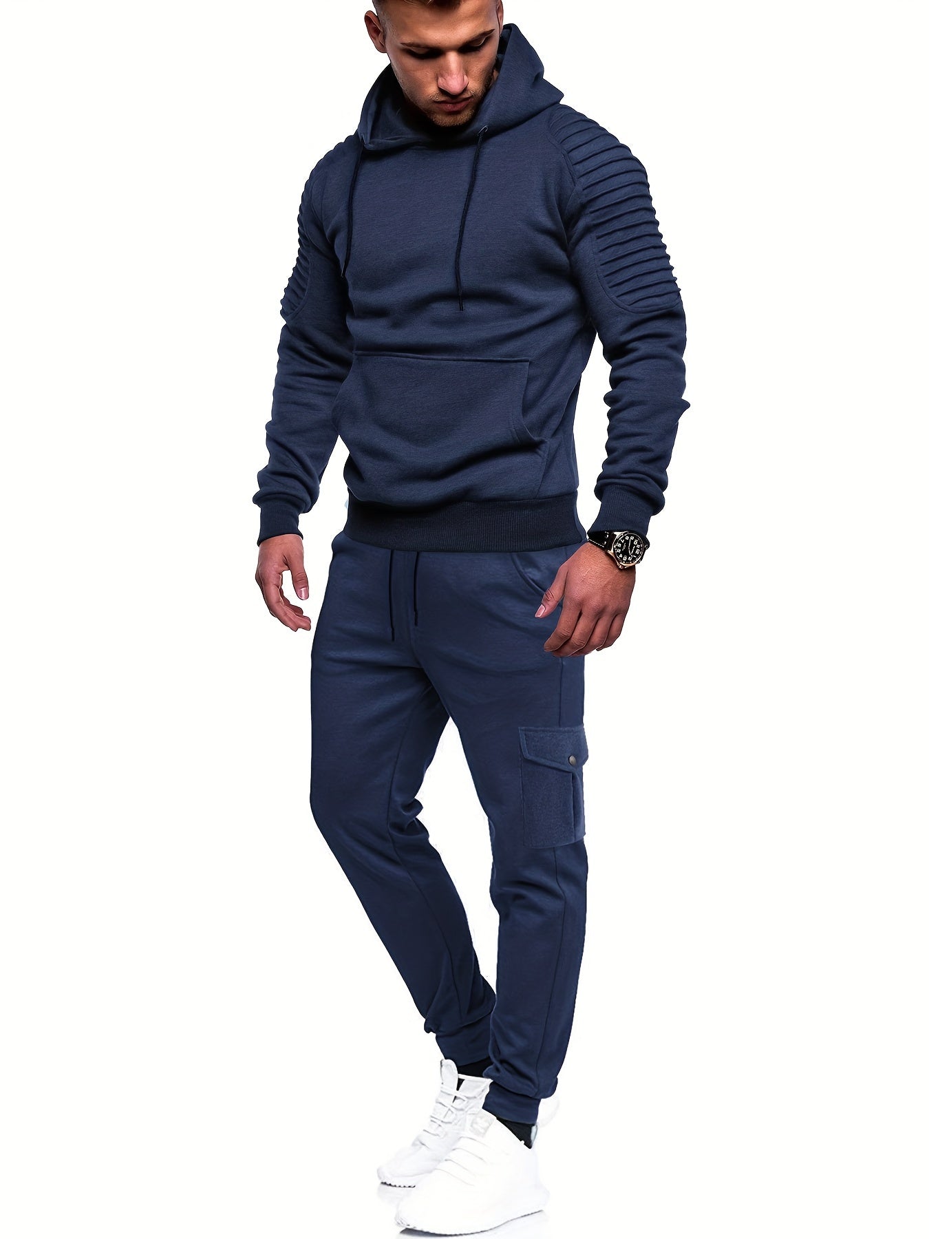Heren Trainingsanzug Set met Ademend Materiaal en Comfortabele Pasvorm 6