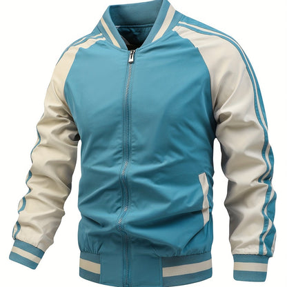 Heren Trainingsjack met Retro Stijl en Comfortabele Pasvorm 11