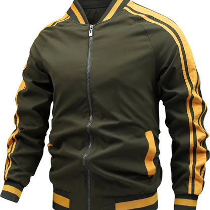 Heren Trainingsjack met Retro Stijl en Comfortabele Pasvorm 12